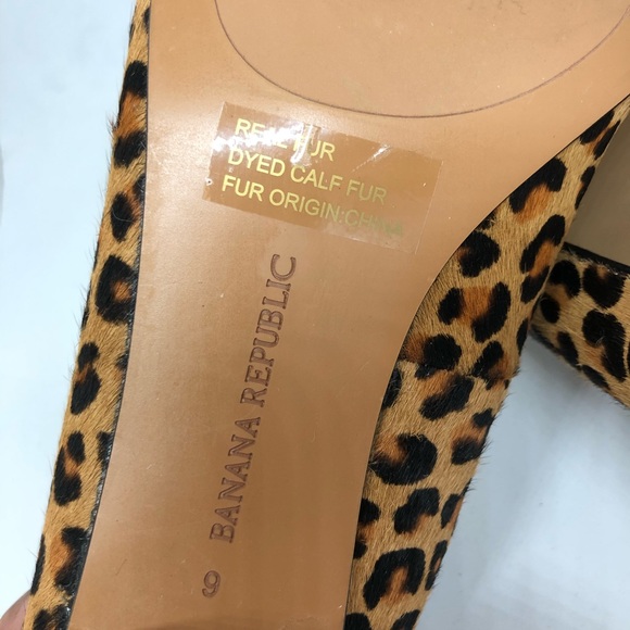 BANANA REPUBLIC💥SOLD OUT💥Animal Print Pumps Size 9 - Picture 8 of 8